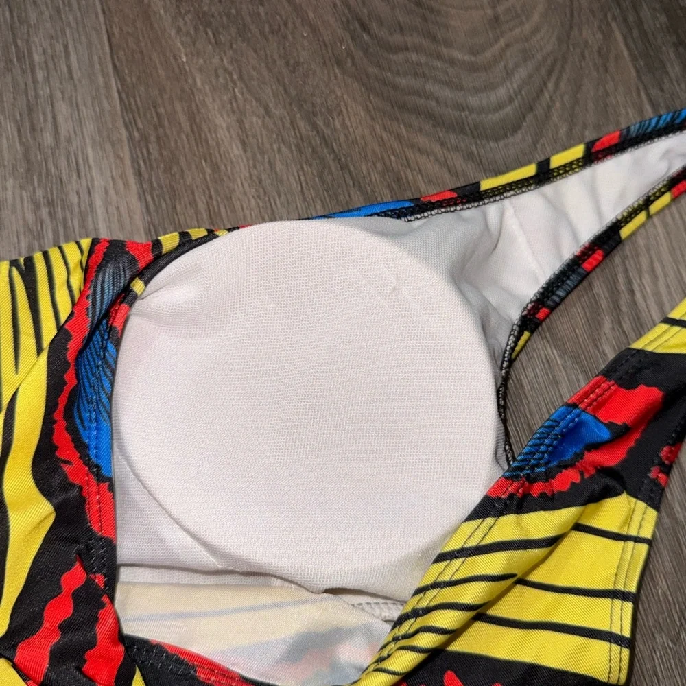 Festival Vibrant Multicolor Bodysuit Bathing Suit - Picture 4 of 6